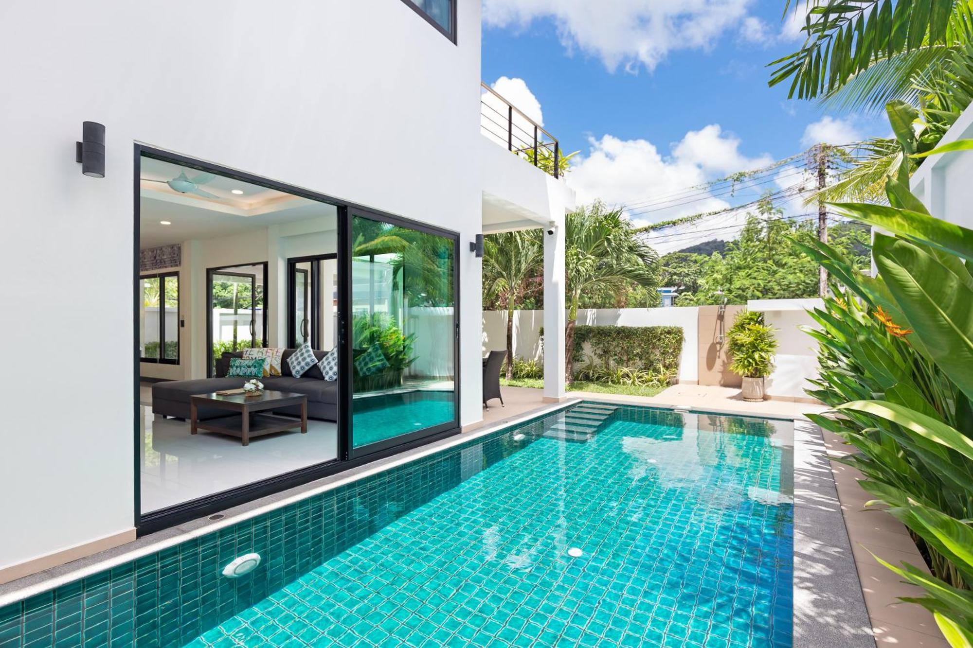 Villa White Pool Strand Kamala Exterior foto